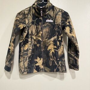 Columbia Camouflage Fleece Jacket size 8